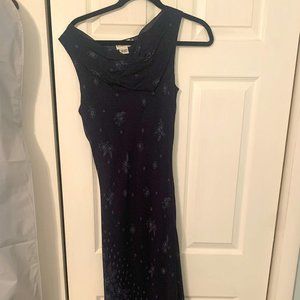 Navy long gown